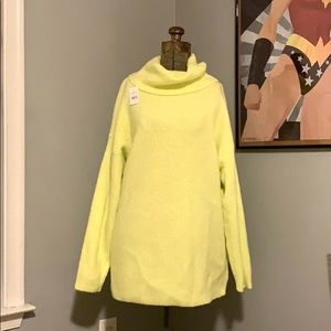 Loft Neon Cowl Neck Sweater
